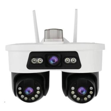 Imagem de Câmera Segurança Wifi Speed Dome 4K Ptz Tripla Lente Alarme - Durawell