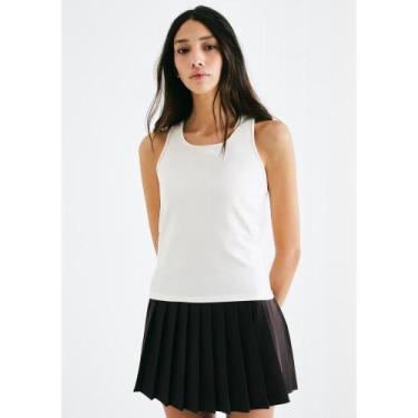 Imagem de Regata Esportiva Feminina Com Fio LYCRA - Off white G - Hering Sports,