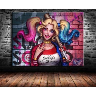 Imagem de Tela de pintura de parede Harley Quinn Joker 40x60cm