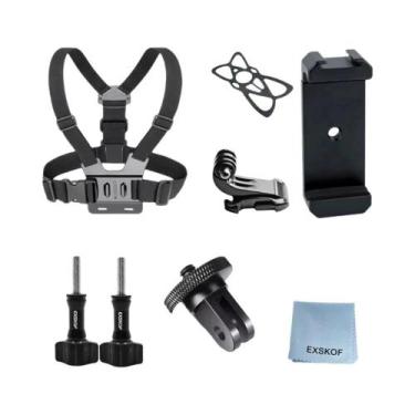 Imagem de Conjunto De Acessórios 7 Em 1 Para Câmeras De Ação GoPro, Insta360, SJ