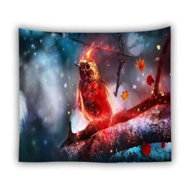 Imagem de Microtecido de parede Tapeçaria Animal Owl 150x150cm para quarto - yiw