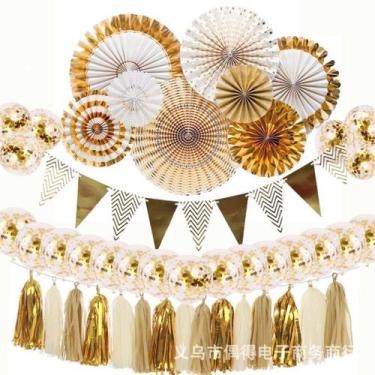 Imagem de Kit de balões de festa, decoração de aniversário de casamento, 52 unid