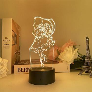Imagem de Luz noturna LED 3D Flandres Scarlets Hakureis Reimus Color C - yiweisa