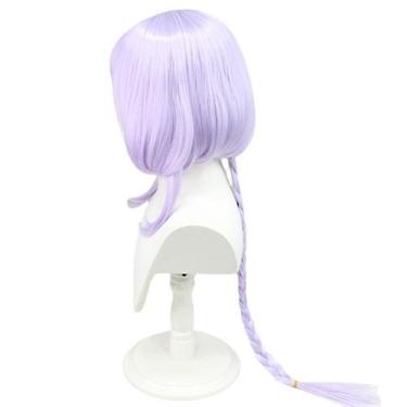 Imagem de Peruca de cosplay Genshins Impacts Qiqis Synthetic Hair 95cm - yiweisa