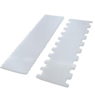Imagem de Espátula decorativa polietileno 23x6,5cm 2 peças kit-14 a/b - SOLRAC