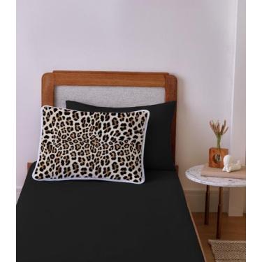 Imagem de Jogo de Cama Solteiro 2pçs Vivaldi Preto, UN, Preto