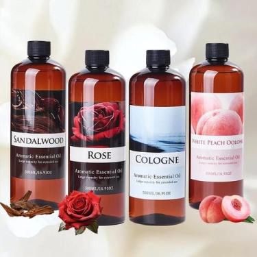 Imagem de Óleo Essencial Vegetal De Longa Duração 500ml Para Difusores De Aromat