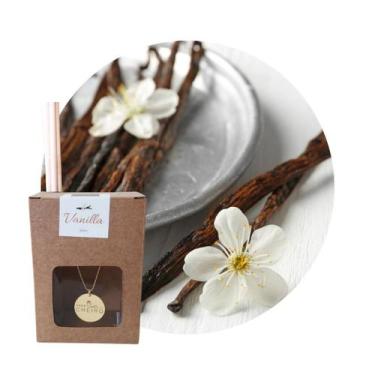 Imagem de Caixa Presente Aromatizador Varetas 100mL - Casa Dicheiro, Vanilla hom