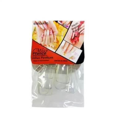Imagem de Unhas Postiças Miss France Ref-8875: Design Elegante, Fácil Aplicação 