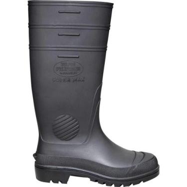 Imagem de Bota de PVC Preta, Cano Extra Longo, sem Forro, 43, Supermax Celsf 503