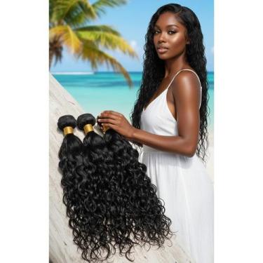 Imagem de Cabelo Humano Cacheado 40cm Castanho Natural 50g Tela - Congratulation