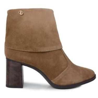 Imagem de Bota Feminina Dakota Couro Camurca Marrom Tabaco - D2381-7-Feminino