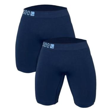 Imagem de Kit 2 Bermuda Térmica Microfibra Sem Costura Anti Assadura Usee Brasil