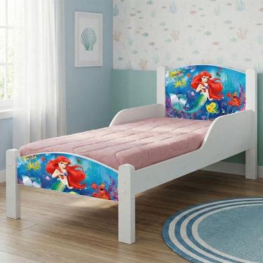 Imagem de Mini Cama Para Criança Com Estrutura Em Madeira Ariel - Branco Ariel