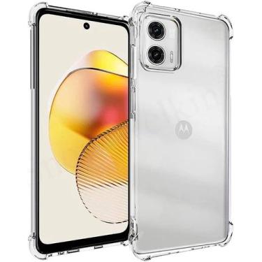 Imagem de Capinha Capa Transparente Motorola Moto G73 Com Bordas Anti Choque - J