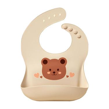 Imagem de Babador de Silicone Impermeável com Coletor e Ajuste Reguláv - Tudo em Caixa