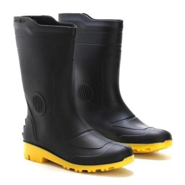 Imagem de Bota pvc p.forte s/forro preta sola amarela 41 grendene