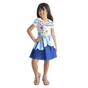 Imagem de Fantasia Vestido floral Infantil Menina Carnaval dança e festas - Fant