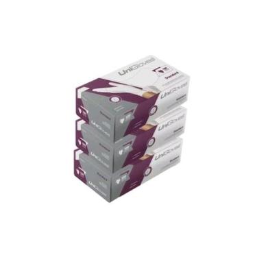 Imagem de Luva de Látex Unigloves, C/Pó, Tamanho P, Standard - Kit 3 Cartuchos