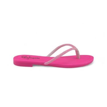Imagem de Chinelo Rasteirinha Infantil Menina Pampili 725.018 Iris Strass, 31, P