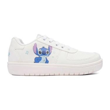 Imagem de Tênis Disney Stitch Infantil Branco e Marinho Original, Branco, 34