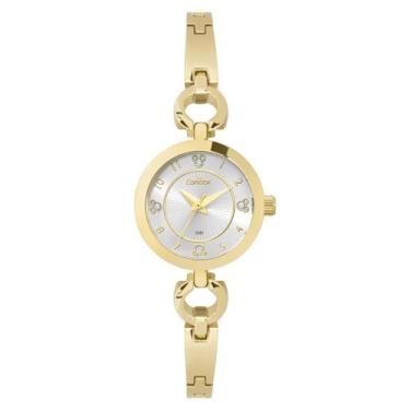 Imagem de Relógio Condor Feminino Ref: Co2035nog/5k Dourado Bracelete Mickey