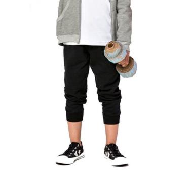 Imagem de Calça Jogger Masculina C/ Punho Moletom Infantil Nº 4 Ao 10 - Marlan, 