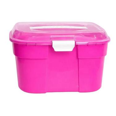 Imagem de Maleta Manicure Caixa Organizadora De Maquiagem Box Grande Cores - Pla