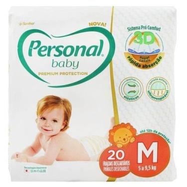 Imagem de Fralda Personal Baby Premium Protection Jumbo Tam. M c/ 20un