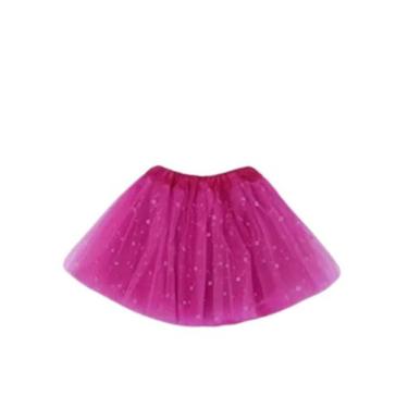 Imagem de Saia Tule Tutu Adulto Infantil Glitter Festa Carnaval - RB FEST, Rosa