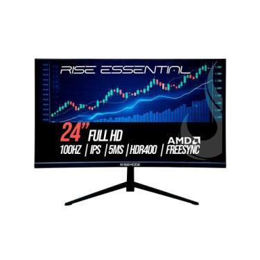 Imagem de Monitor Gamer Rise Mode Essential 24", FHD, 100Hz, 5ms, IPS, FreeSync,