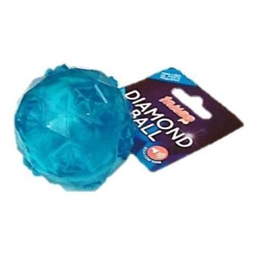 Imagem de Brinquedo Cachorro Bola Diamond P Mordidas Moderadas - Jambo, Azul