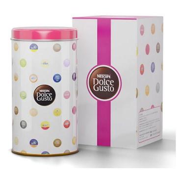 Imagem de Porta Cápsulas Lata Nescafé Dolce Gusto Branco Original