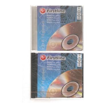 Imagem de Kit 2 Cd-r 74 Gravavél - 650 Mb - Firstline
