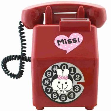 Imagem de Cofre Fashion Old Phone Vermelho - Tasco