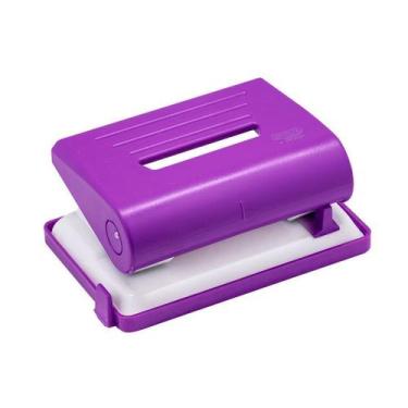 Imagem de Perfurador de Papel até 15 Folhas Colorido BRW - Unidade, ROXO