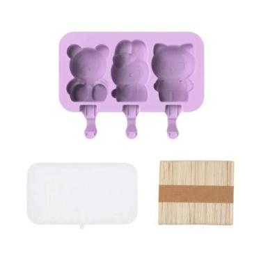 Imagem de Molde De Silicone DIY Para Sorvete Com Tampa, Ferramenta Para Fazer Pi