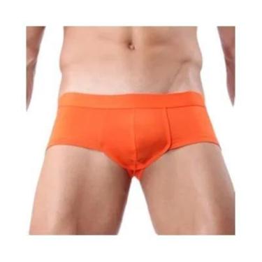 Imagem de Cuecas Boxer Masculinas De Nylon De Cintura Baixa Em 4 Cores Confortáv