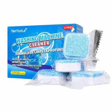 Imagem de Pastilha Tablete Limpeza Máquina Lavar Roupa Louça Kit 12 Un - genéric