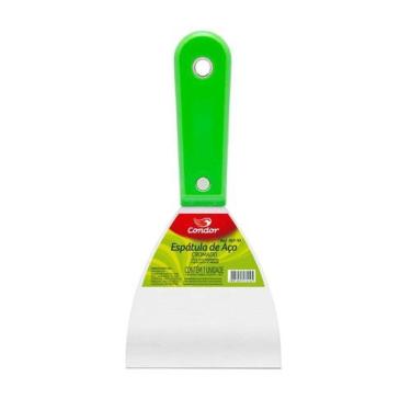 Imagem de Espátula Condor para Preparação de Repintura e Raspagens Lâmina em Aço Cromado com Cabo PVC 10 Polegadas