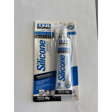 Imagem de Adesivo de silicone acetico 50g branco blister - TEKBOND