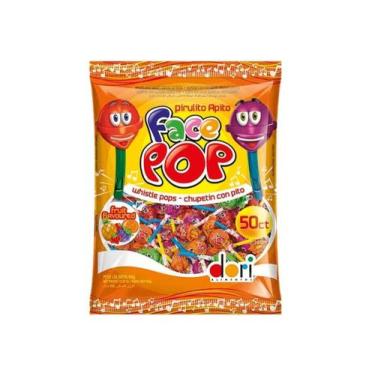 Imagem de Pirulito Apito Face Pop Sortido Dori 450g