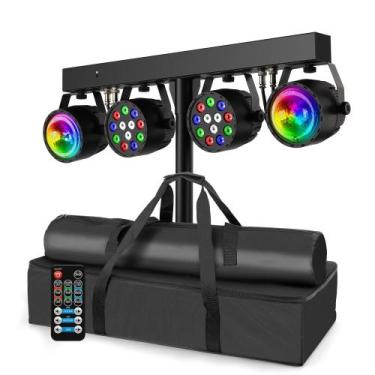 Imagem de Luzes de Discoteca DJ Telbum 4 em 1 LED DMX512 Ativadas por Som