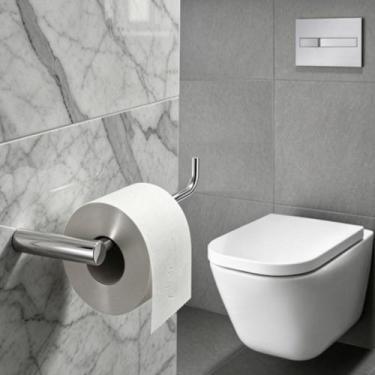 Imagem de Porta Papel Higiênico Redondo Orion Para Banheiro Acessório Alto Brilh