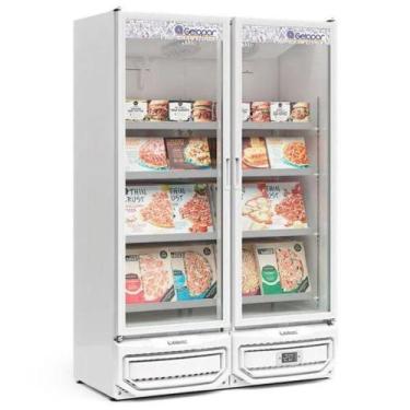 Imagem de Freezer Expositor Vertical Gelopar GCVC950EL 957L Branco 2 Portas 220V