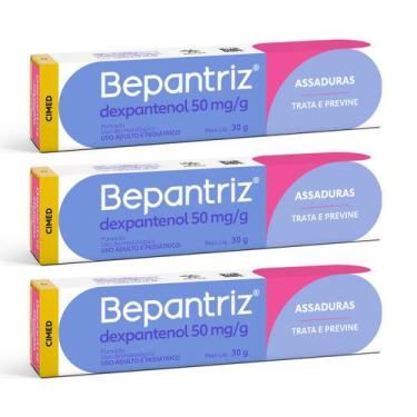 Imagem de Kit 3 Bepantriz Pomada Assaduras 30g - Linha Bepantriz