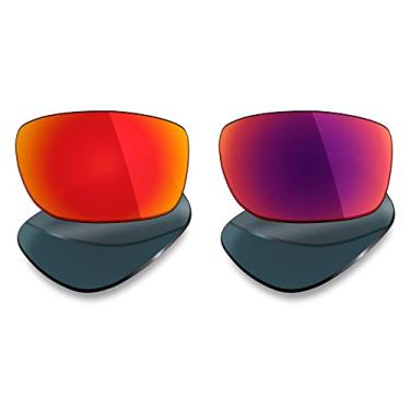 Imagem de Mryok 2 pares de lentes polarizadas de substituição para óculos de sol Oakley Canteen 2014 – Opções