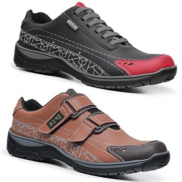Imagem de Kit Sapatenis Maculino 2 Pares Couro Vegano MIX New Fox Cor:Marrom;Tamanho:41;Gênero:Masculino