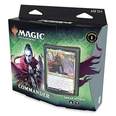 Imagem de Magic: The Gathering Zendikar Rising Commander Deck – Sneak Attack | 100 Card Ready-to-Play Deck | 1 Foil Commander | Blue-Black