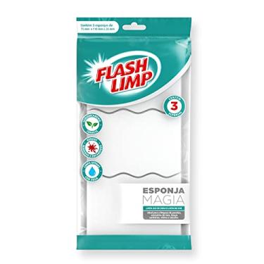 Imagem de Flash Limp Conjunto Com 3 Esponjas Magia Remove Rabiscos De Lápis De Cor E Giz De Cera Esp7757 Branco